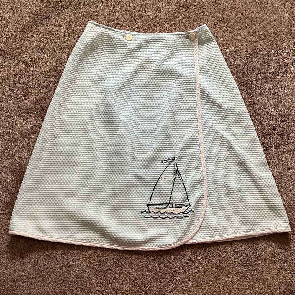 Vintage Crabtree Virginia Sailboat Skirt